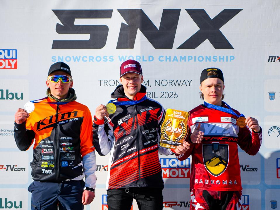 <p>Aki Pihlaja on Snowcrossin maailamnmestari, Topi Rinne hienosti pronssillle.</p>