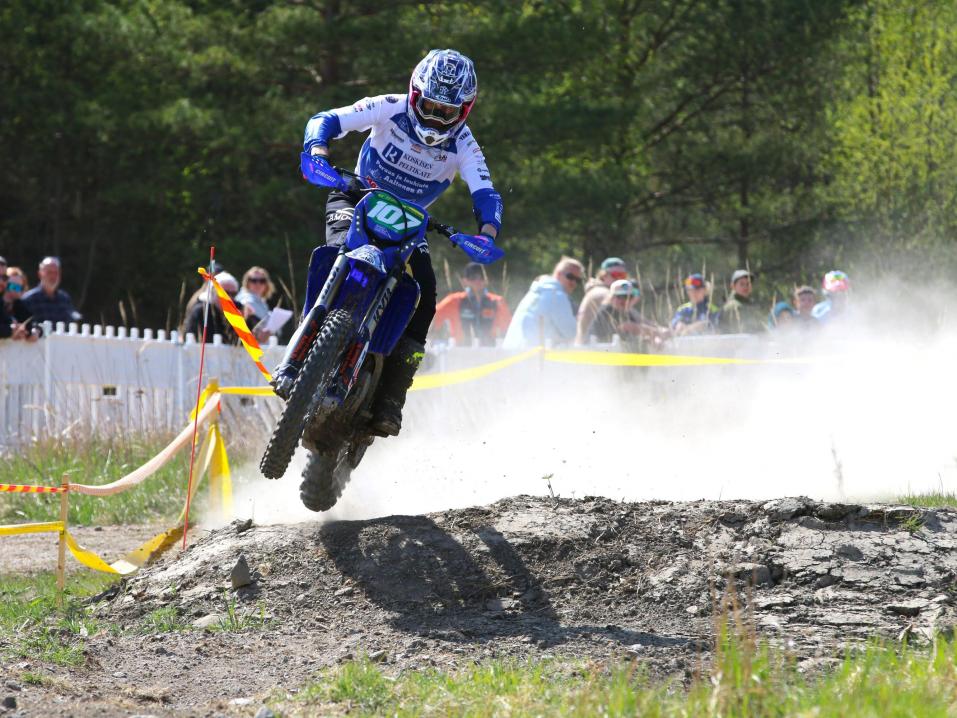 Ukko Laaksonen Raision endurokisassa. Kuva Marko Vihria.