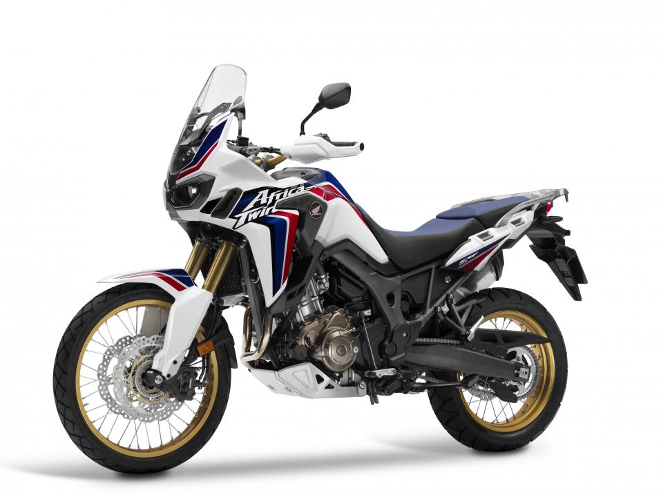 Honda Africa Twin CRF 1000 L ABS, esimerkki nykyään niin suosituista adventuremoottoripyöristä.