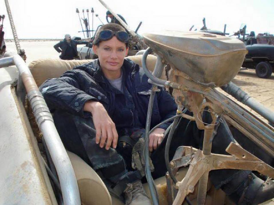 Olivia Jackson Mad Max: Fury Roadin kuvauksissa.