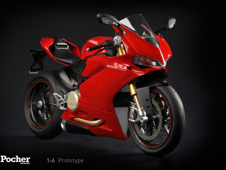 Pienoismallivalmistaja Pocherin Ducati 1299 Panigale S, rakennettu mittasuhteessa 1:4:ään.