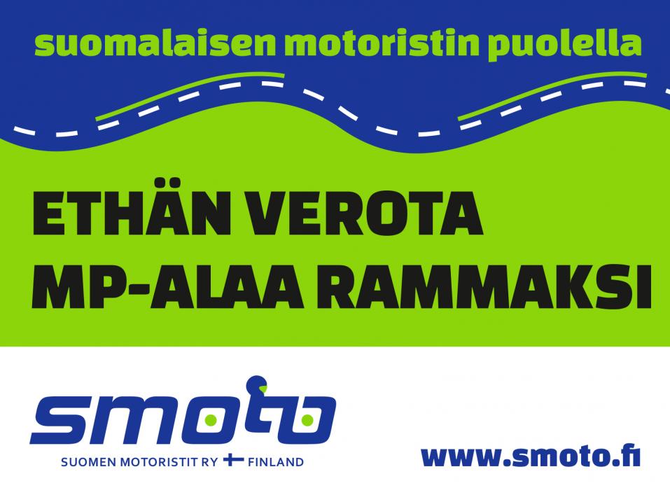 Yksi Suomen Motoristit ry:n korttivaihtoehdoista, joita voit postittaa kansanedustajalle.