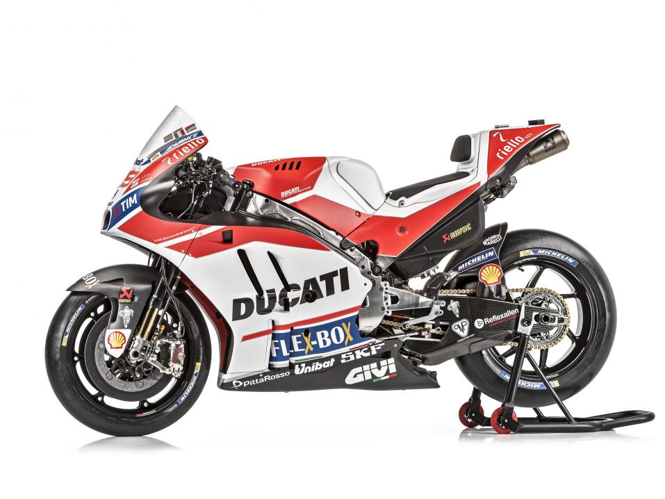 Ducatin MotoGP-kisapyörä.