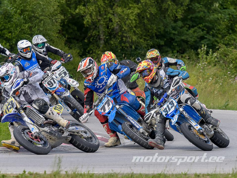 Supermoton kauden kolmas osakilpailu ajetaan Virossa. Kuva: motorsport.ee