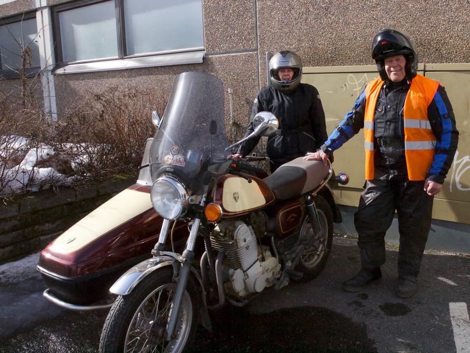 Pertti ja Ritva Kaipiainen ovat moottoripyöräilleet yhdessä vuodesta 1960.
