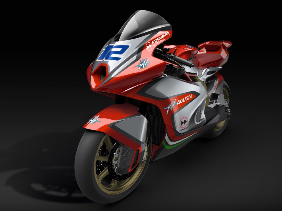 MV Agustan tulevan Moto2-pyörän 3D-kuva.