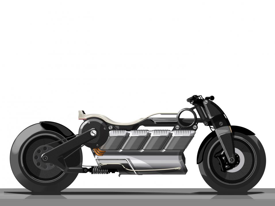 Curtiss Motorcycles ja Hera, V8-sähkömoottoripyörä.