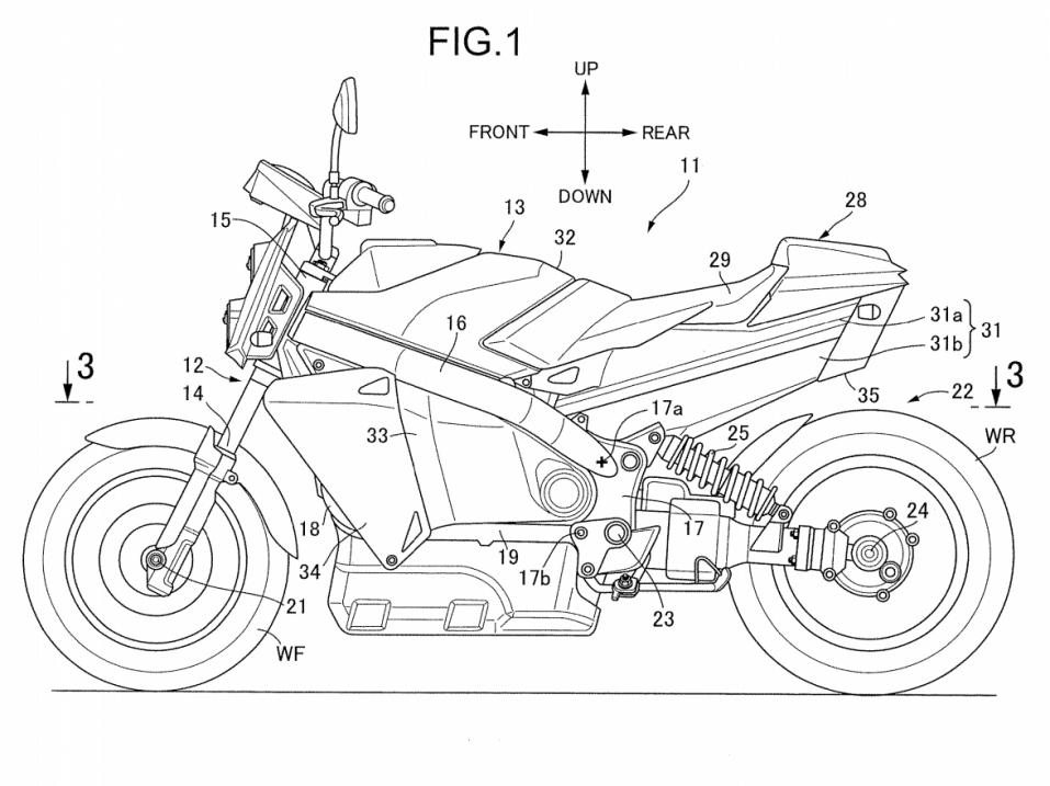 Polttoainekennolla varustetun moottoripyörän silhuetti on aivan 'normaali'.