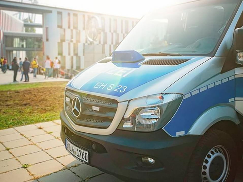 Kuvituskuva: Saksalainen poliisiauto. Kuva: Saksan poliisi.