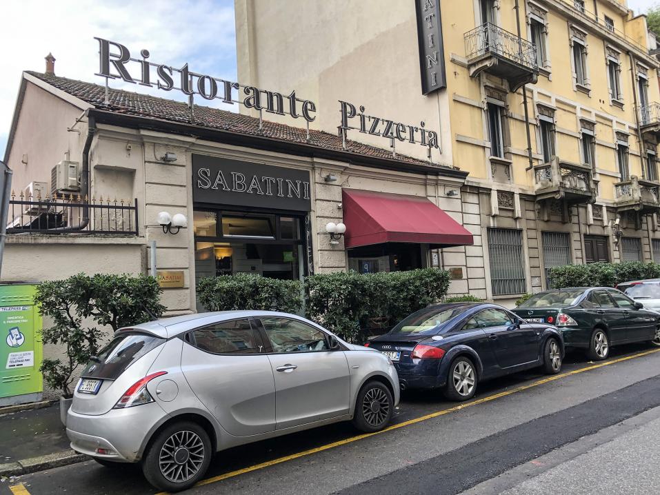 Ravintola Pizzeria Sabatini.