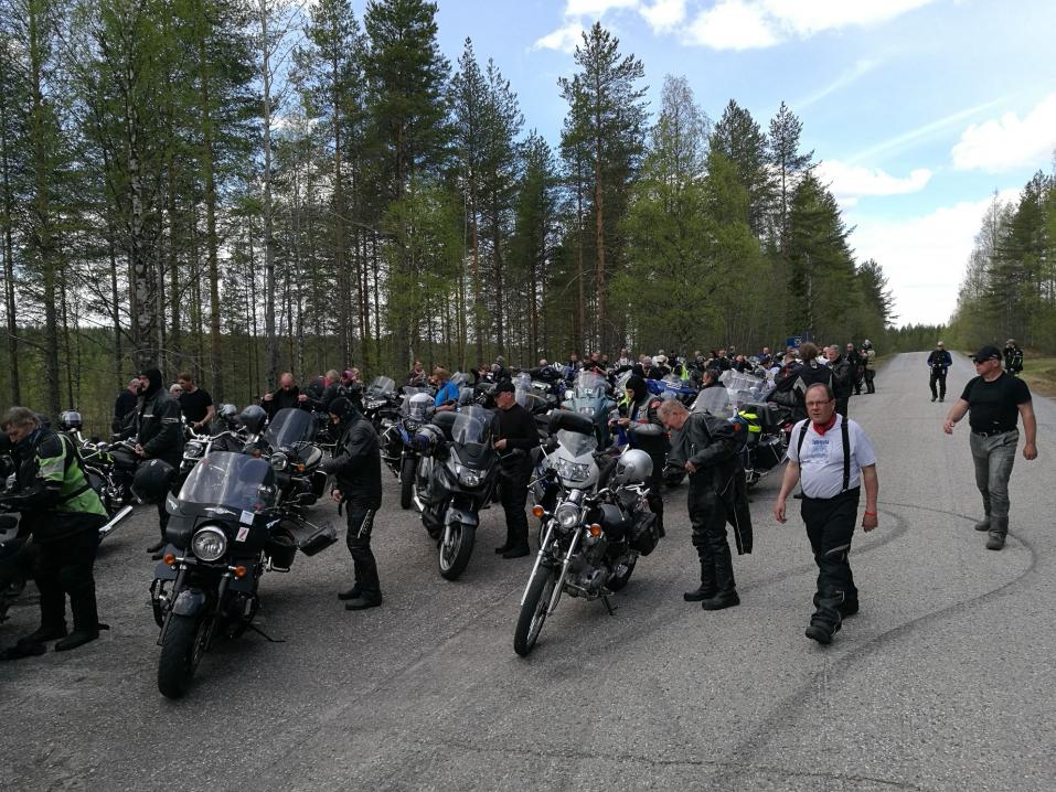 Talvisota-ajoon osallistui viime vuonna lähes 70 motoristia ympäri Suomen.