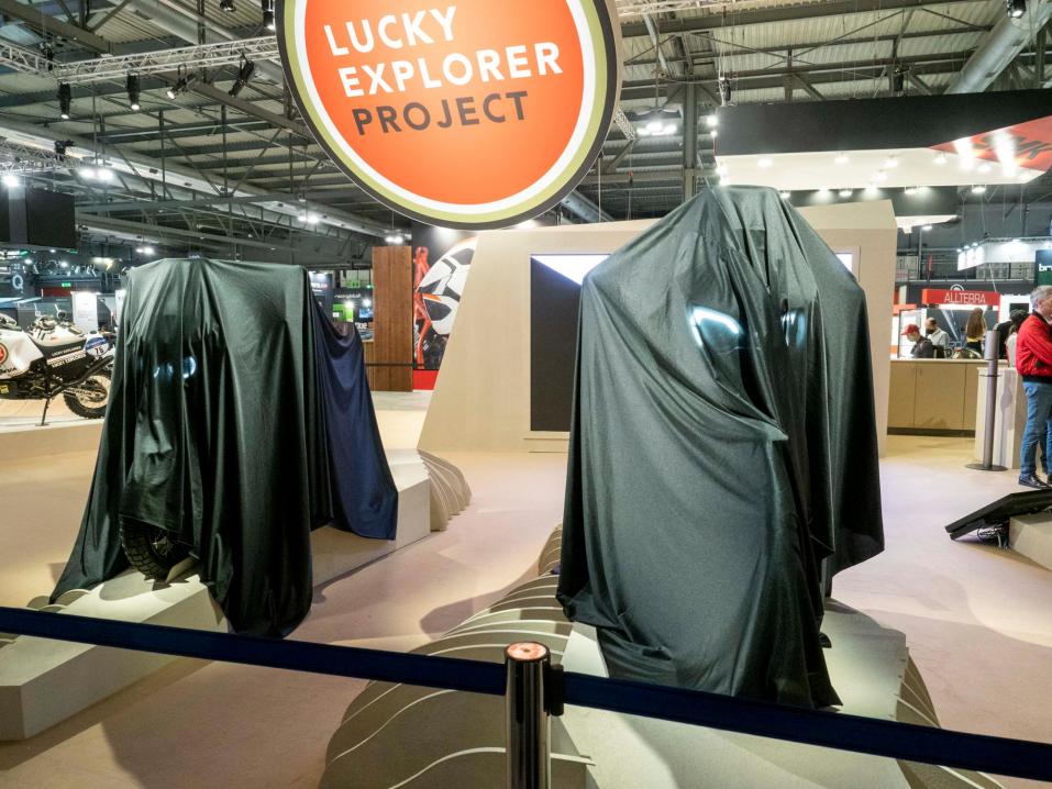 MV Agustan 'Lucky Explorer' -konseptit odottavat tässä vielä julkistustaan Milanossa.