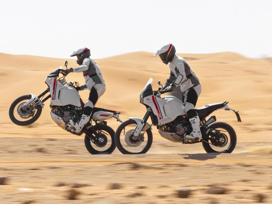 Ducati DesertX vuosimallia 2022. Ensi vuodelle on luvassa myös Rally-versio.