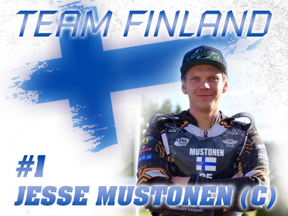 Suomen tiimin kapteeni, Jesse Mustonen.