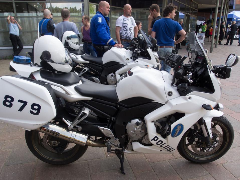 Poliisimoottoripyörä mallia 2014.