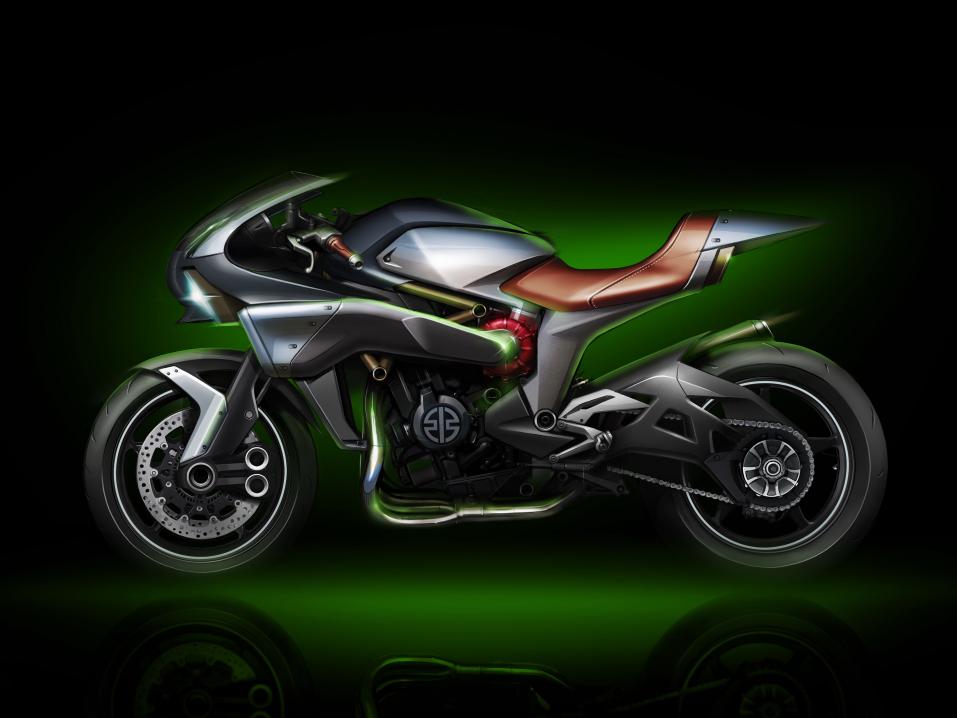 Kawasakin SC 01 -konsepti. Tuotannossa mahdollisesti 2017?