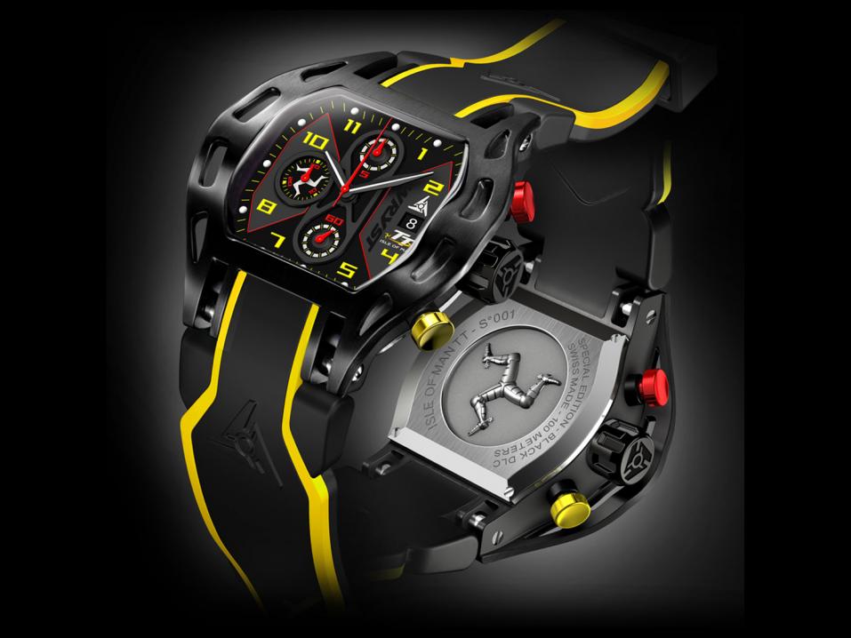 Wryst Isle of Man TT Sport Watch Limited Edition. Kellot on numeroitu, ja niitä valmistetaan vain rajoitettu erä.