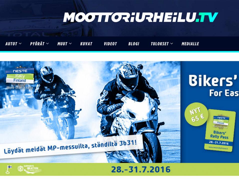 Suomalainen moottoriurheilu.tv tarjoaa kaiken mahdollisen mu-tiedon yhden sivuston kautta - maksutta.