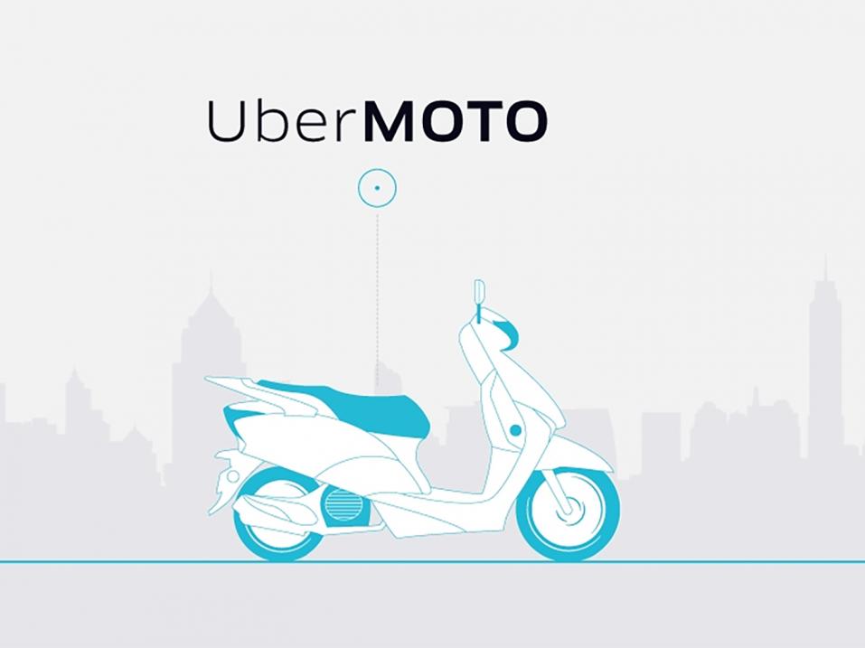 Uber Moto -palvelun logo Thaimaassa.