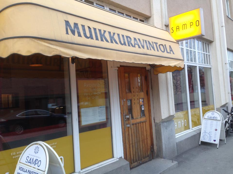 Muikkuravintola Sampo Kuopion sydämessä.