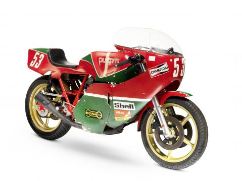 1977 Ducati 905 -kilpuri. Kuva William Mees / Bonhams.
