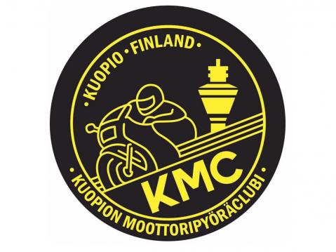 KMC:n, Kuopion Moottoripyöräclubin uusi logo.