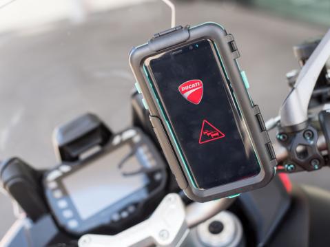 Ajoneuvojen keskinen verkottuminen on osa Ducatin vuoteen 2025 ulottuvaa turvallisuusstrategiaa. Kuva Lukas Barth.