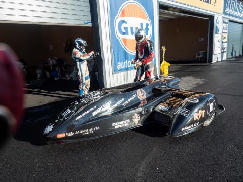 Juha Soppa and his wife Jaana will race this season with the old sidecar bike of Rockmotorsport team.