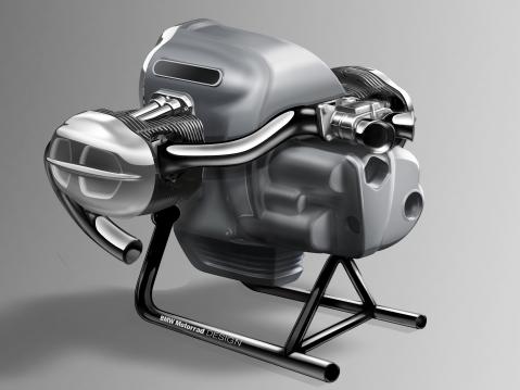 BMW Concept R18:sta 1,8 litran bokserikonen 3D-kuva.