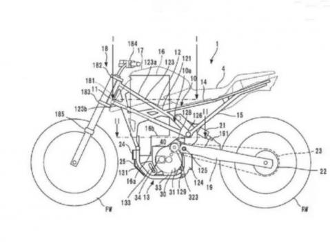 Patenttipiirros paljastaa tulevan Hondan saloja.