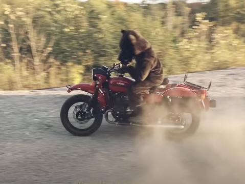'Sivuvaunulla ajaminen ei ole samanlaista kuin paini karhun kanssa', videolla opastetaan.