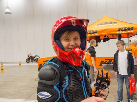 Taina Korven perheelle moottoripyöräily on harrastus.