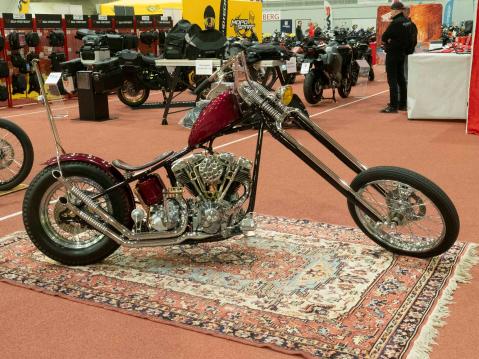 Chopper 1. ja myös Kopteri's choice -palkinnon voittanut Harley-Davidson FXS-1200 Low Rider Omistaja: Simo Puonti