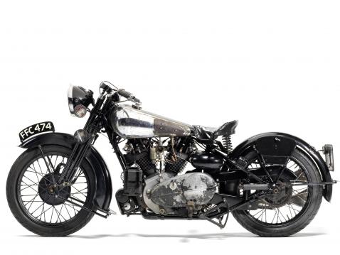 The Earls Court Motorcycle Show, 1937 Brough Superior 990cc SS100.