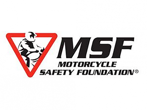 Motorcycle Safety Foundationin, MSF:n logo.