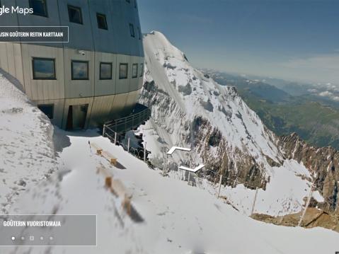 Gouterin maja yli 3800 metrin korkeudessa.