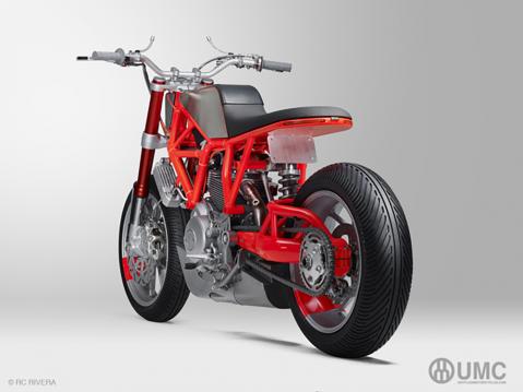 Untitled Motorcyclesin Hugo Ecclesin suunnittelema SF UMC-038 Ducati Hyper Scrambler.